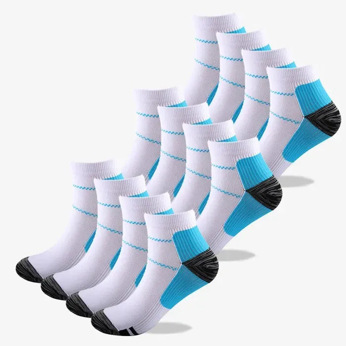 Orthopädische Socken reduzieren den Druck auf den Fuß und erhöhen seine Sicherheit. Bestellen Sie Schuhe und erhalten Sie Socken gratis.