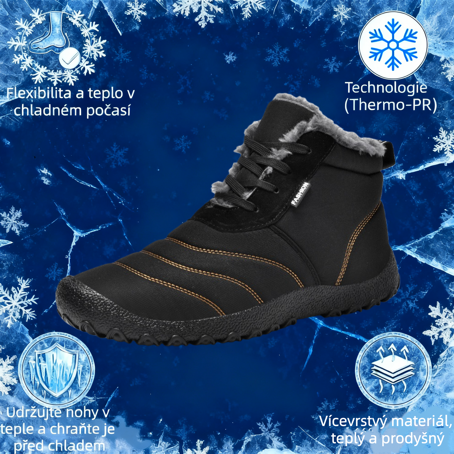 (🔥Dnes sleva 50 % – ⏰Nenechte si to ujít!) – Měkké a pohodlné sněhule deconr® (s oporou klenby – usnadňují chůzi)