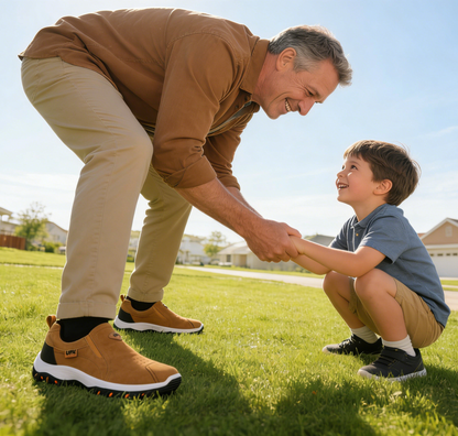 (🔥DNES SLEVA 50 % - NEPŘEHLÉDNĚTE) ⏰ - Měkké a pohodlné italské luxusní semišové ortopedické boty značky ( Zbavte se bolesti nohou)