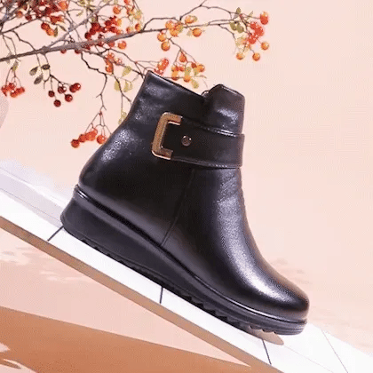 🔥Časově omezená nabídka dnes: sleva 50 %! ⏰- Zimní teplé kožené boty deconr®. 👍Ortopedická obuv navržená speciálně pro ženy. Podpora klenby pro snadnější chůzi.