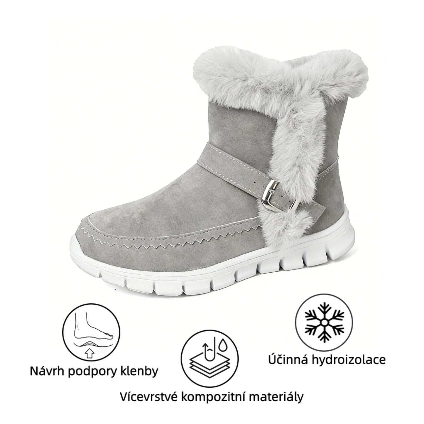 deconr® - Ergonomicky tvarovaná zimní ortopedická obuv pro úlevu od bolesti nohou, kolen a zad - Dámské