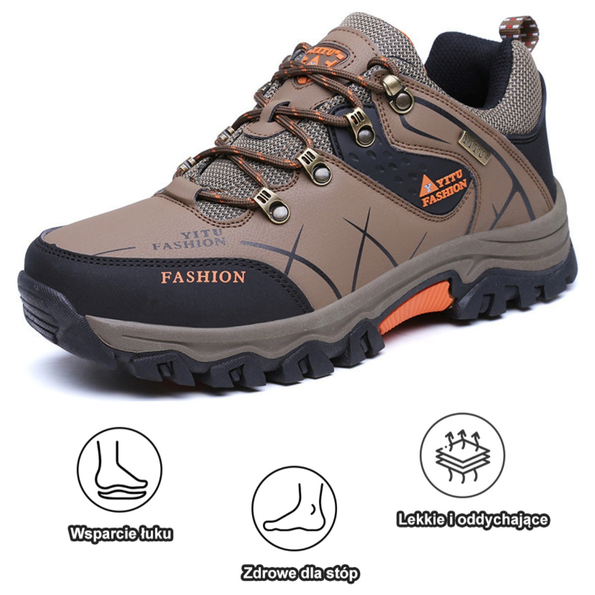 [⏰Dnes sleva 50 % – nenechte si ujít] Ergonomické trekingové boty – prémiová kůže + teplo 👞