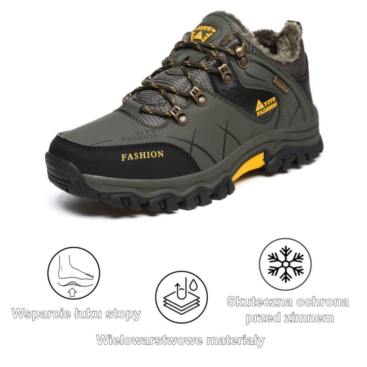 [⏰Dnes sleva 50 % – nenechte si ujít] Ergonomické trekingové boty – prémiová kůže + teplo 👞