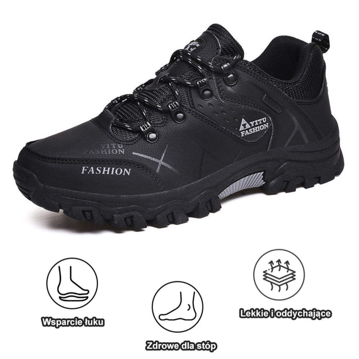 [⏰Dnes sleva 50 % – nenechte si ujít] Ergonomické trekingové boty – prémiová kůže + teplo 👞