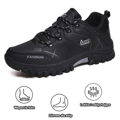 [⏰Dnes sleva 50 % – nenechte si ujít] Ergonomické trekingové boty – prémiová kůže + teplo 👞