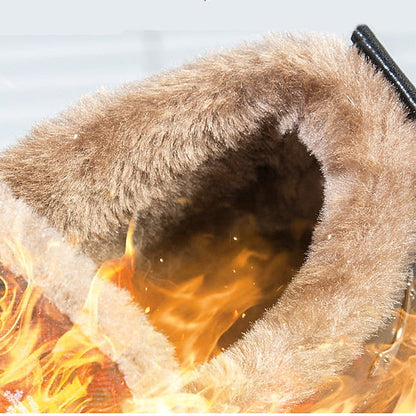 Pánské zimní fleecové nepromokavé teplé protiskluzové ortopedické boty, kotníkové boty do sněhu (s lékařským osvědčením)