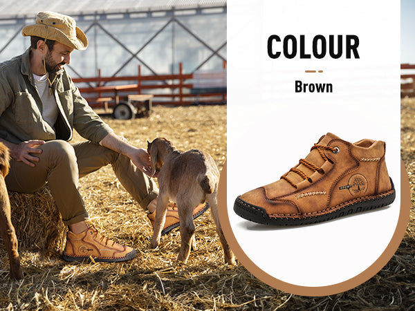 (🔥Dnes sleva 50 % - nenechte si to ujít) ⏰- Měkké a pohodlné italské ručně vyráběné kožené boty (podpora klenby - usnadňuje chůzi)