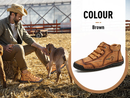 (🔥Dnes sleva 50 % - nenechte si to ujít) ⏰- Měkké a pohodlné italské ručně vyráběné kožené boty (podpora klenby - usnadňuje chůzi)