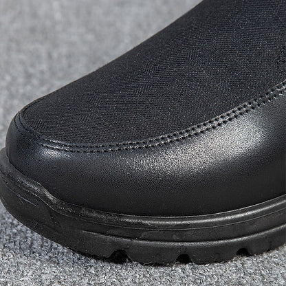 Pánské zimní fleecové nepromokavé teplé protiskluzové ortopedické boty, kotníkové boty do sněhu (s lékařským osvědčením)