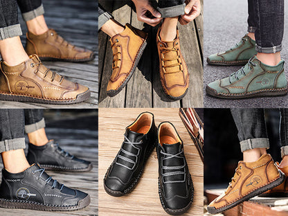 (🔥Dnes sleva 50 % - nenechte si to ujít) ⏰- Měkké a pohodlné italské ručně vyráběné kožené boty (podpora klenby - usnadňuje chůzi)