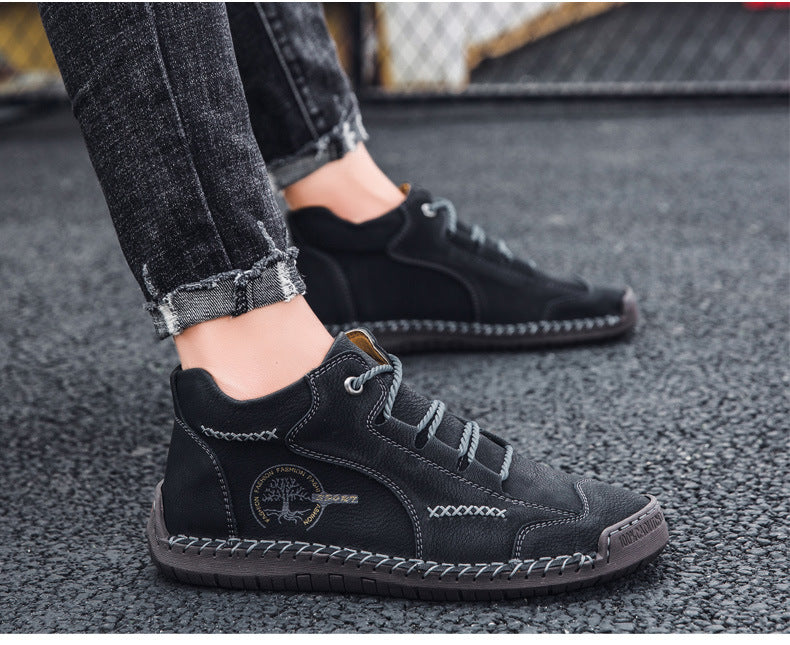 (🔥Dnes sleva 50 % - nenechte si to ujít) ⏰- Měkké a pohodlné italské ručně vyráběné kožené boty (podpora klenby - usnadňuje chůzi)