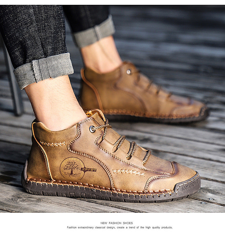 (🔥Dnes sleva 50 % - nenechte si to ujít) ⏰- Měkké a pohodlné italské ručně vyráběné kožené boty (podpora klenby - usnadňuje chůzi)