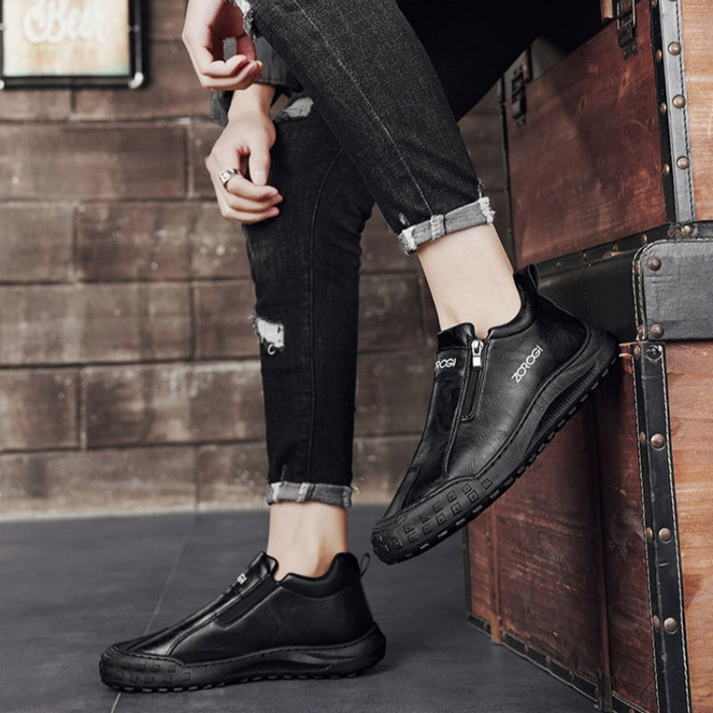 🐂【Inteligentní vložka do bot s umělou inteligencí】Vysoce kvalitní kůže + ručně šitá: nutnost pro muže🔴Přenosná podiatrická ortéza