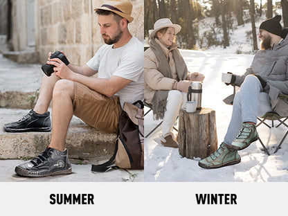 (🔥Dnes sleva 50 % - nenechte si to ujít) ⏰- Měkké a pohodlné italské ručně vyráběné kožené boty (podpora klenby - usnadňuje chůzi)