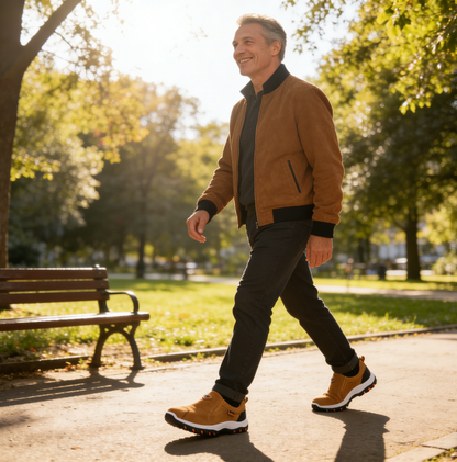 (🔥DNES SLEVA 50 % - NEPŘEHLÉDNĚTE) ⏰ - Měkké a pohodlné italské luxusní semišové ortopedické boty značky ( Zbavte se bolesti nohou)