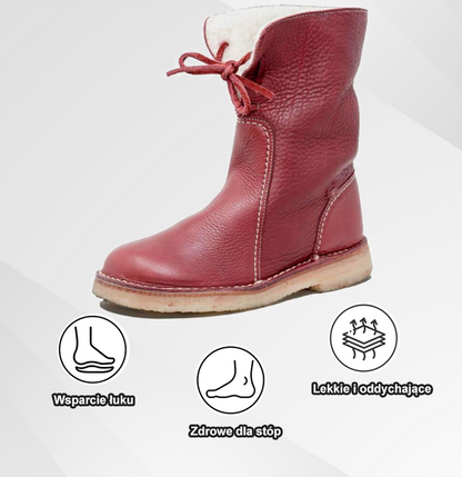 (🔥Časově omezená sleva 50 % – Nenechte si to ujít!)⏰ – Měkké a pohodlné vintage boty z ovčí kůže (s oporou klenby pro snadnější chůzi)