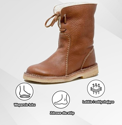 (🔥Časově omezená sleva 50 % – Nenechte si to ujít!)⏰ – Měkké a pohodlné vintage boty z ovčí kůže (s oporou klenby pro snadnější chůzi)