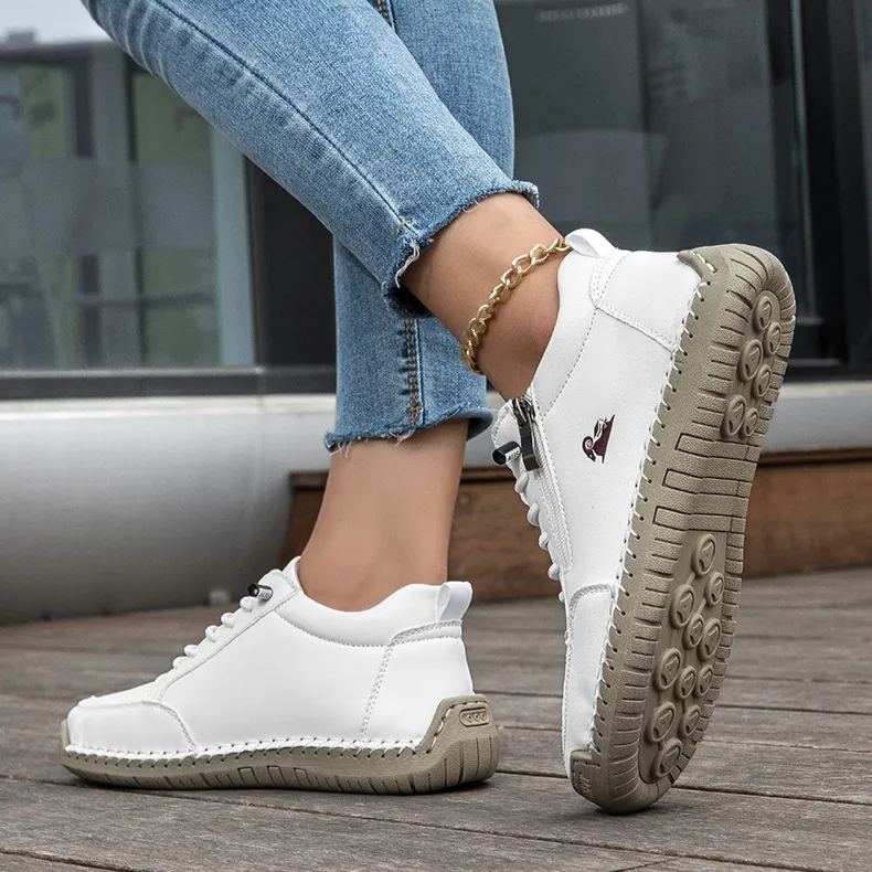 deconr® | Vysoká kožená ortopedická obuv se vyznačuje ergonomickou oporou klenby a protiskluzovou podrážkou pro výjimečné pohodlí!