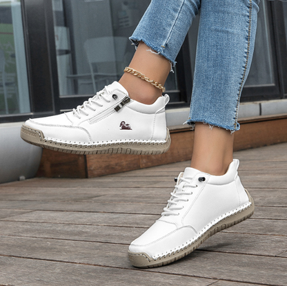 deconr® | Vysoká kožená ortopedická obuv se vyznačuje ergonomickou oporou klenby a protiskluzovou podrážkou pro výjimečné pohodlí!