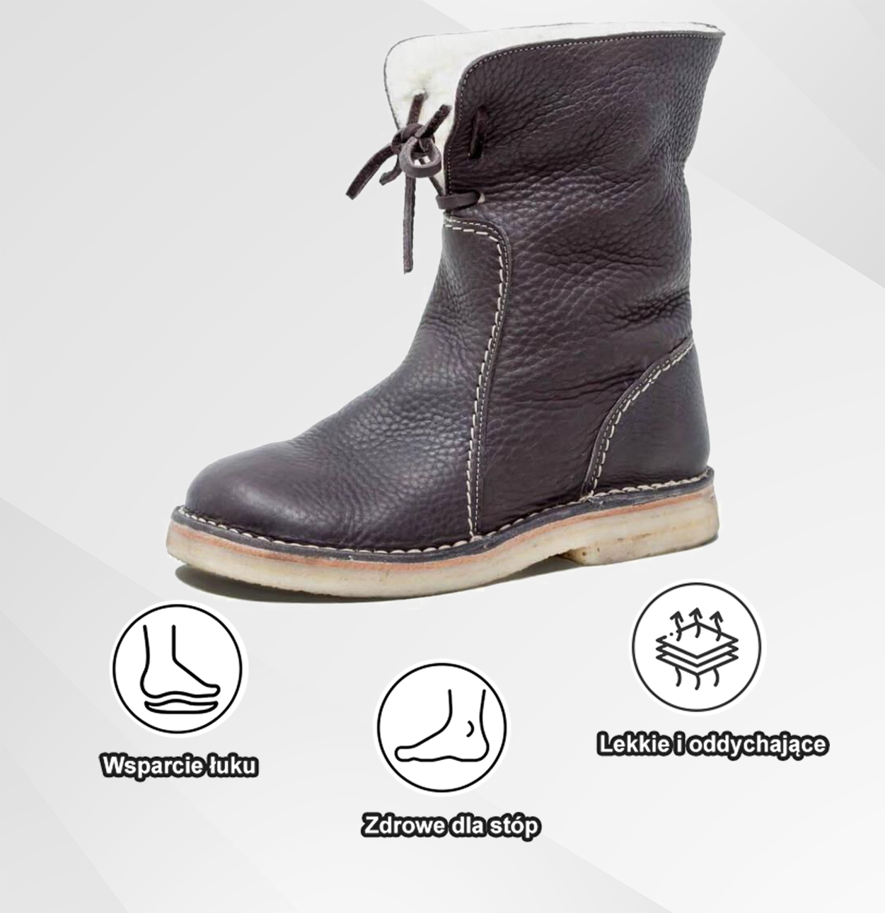 (🔥Časově omezená sleva 50 % – Nenechte si to ujít!)⏰ – Měkké a pohodlné vintage boty z ovčí kůže (s oporou klenby pro snadnější chůzi)